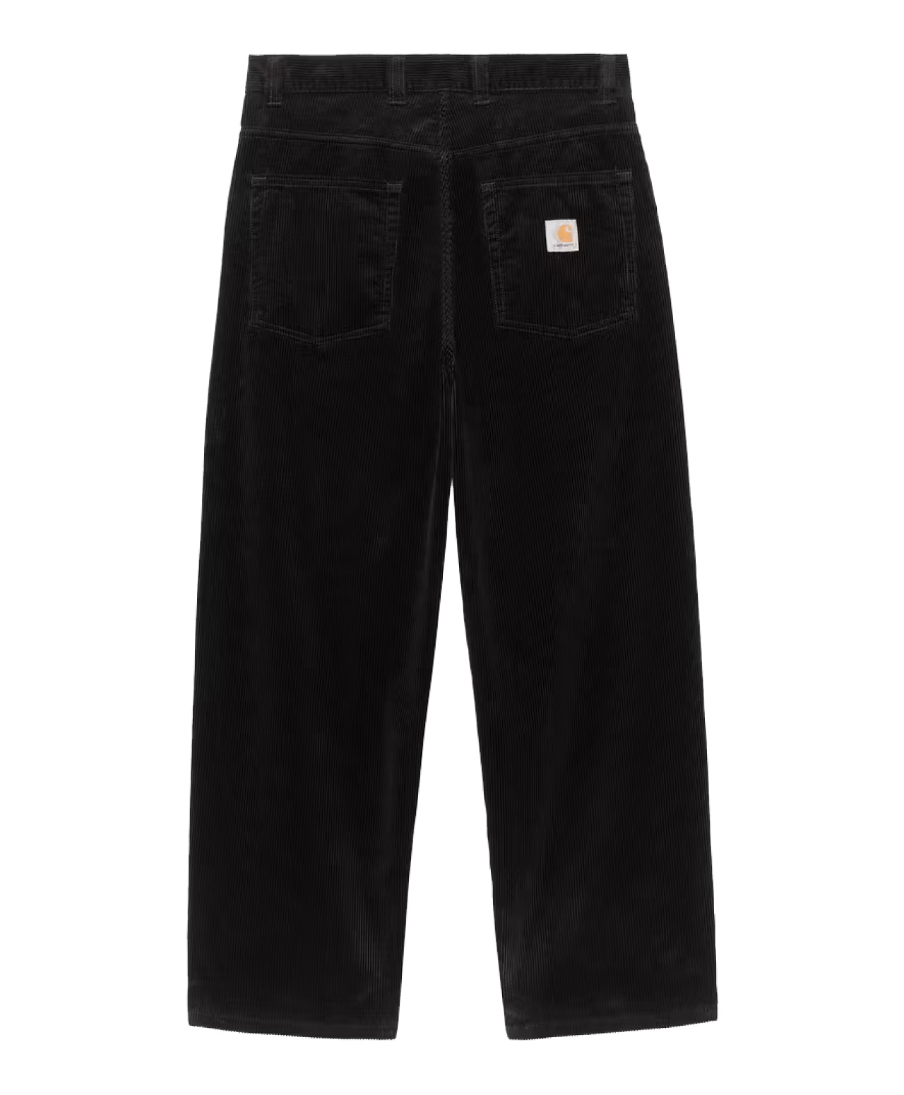 CARHARTT WIP BRANDON CORD PANT BLACK RINSED