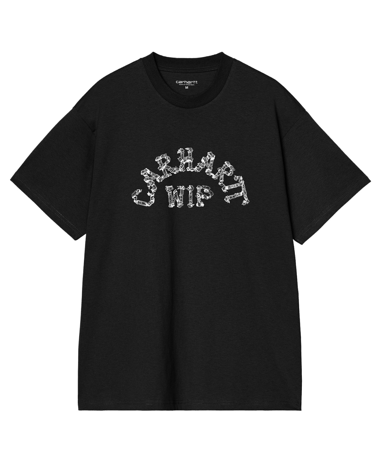 CARHARTT WIP RIBBON SCRIPT TEE BLACK