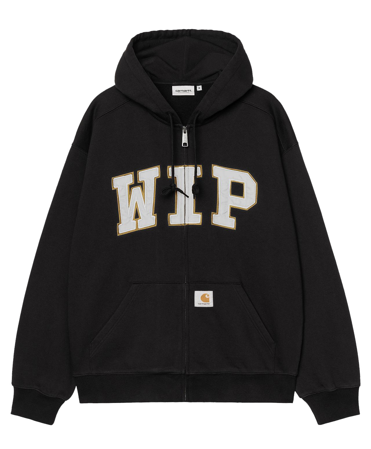 CARHARTT WIP HOODED WIP JACKET BLACK STONE WASHED
