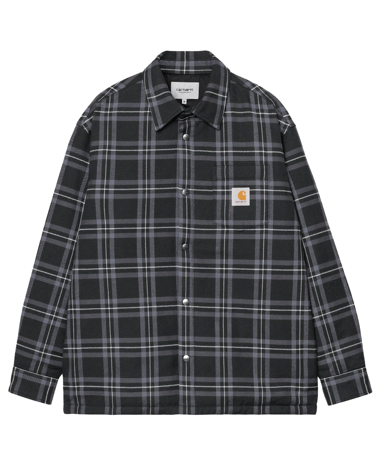 CARHARTT WIP BAIRD SHIRT JACKET CHECK BLACK