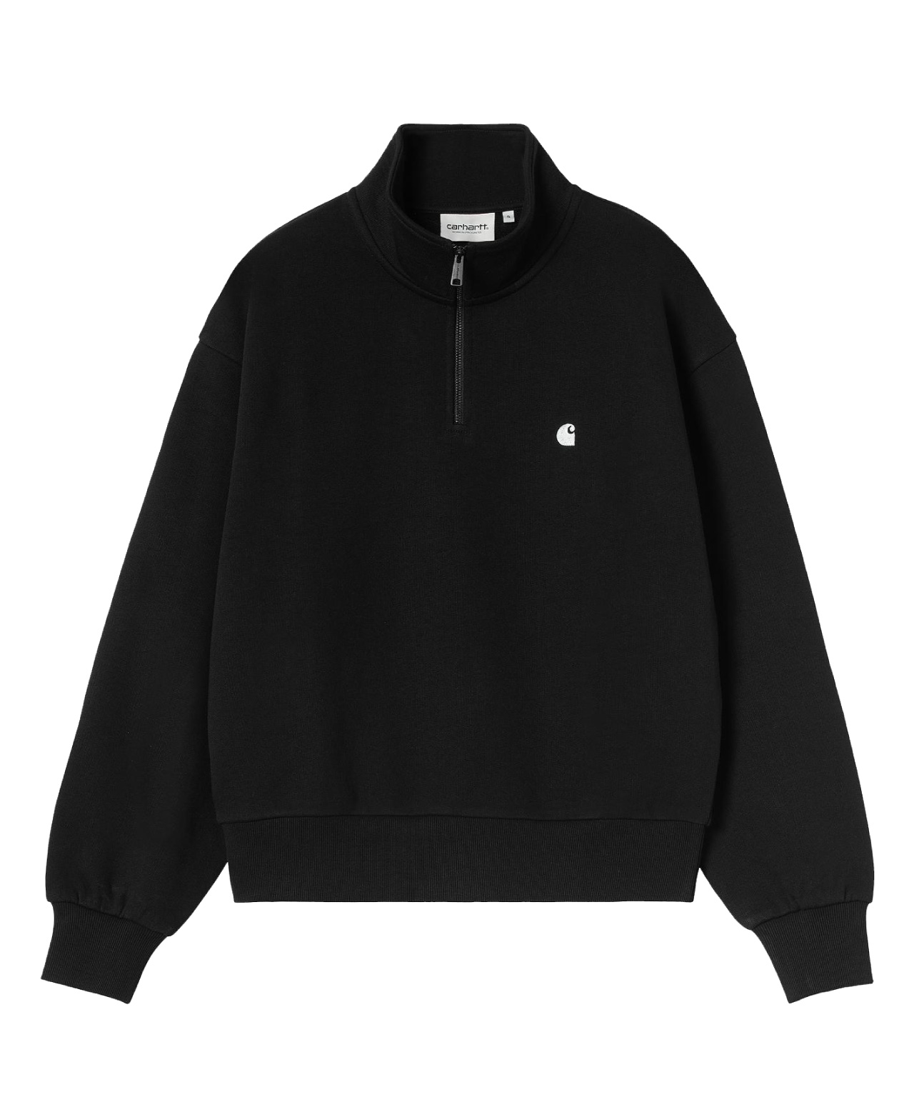 CARHARTT WIP WOMENS HIGH NECK SWEAT BLACK/SILVER