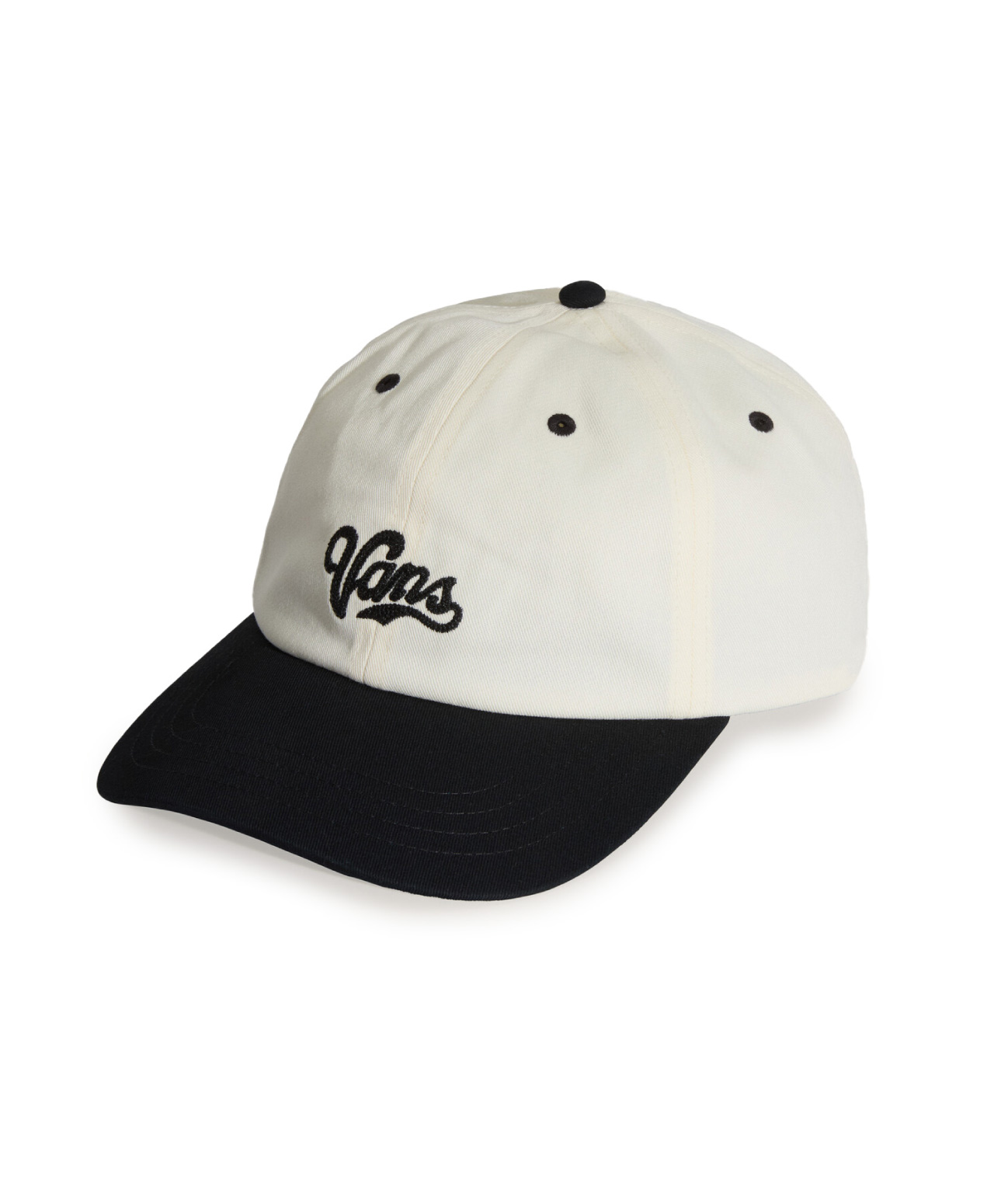 VANS LEFTY SCRIPT CURVED BILL JOCKEY BLACK