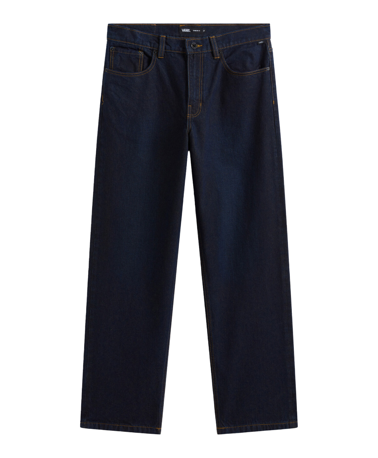 VANS CHECK-5 LOOSE DENIM PANTS DARK RINSED