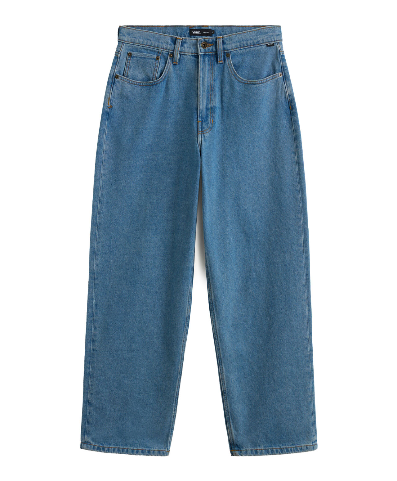 VANS CHECK-5 BAGGY DENIM PANTS STONEWASH/BLUE
