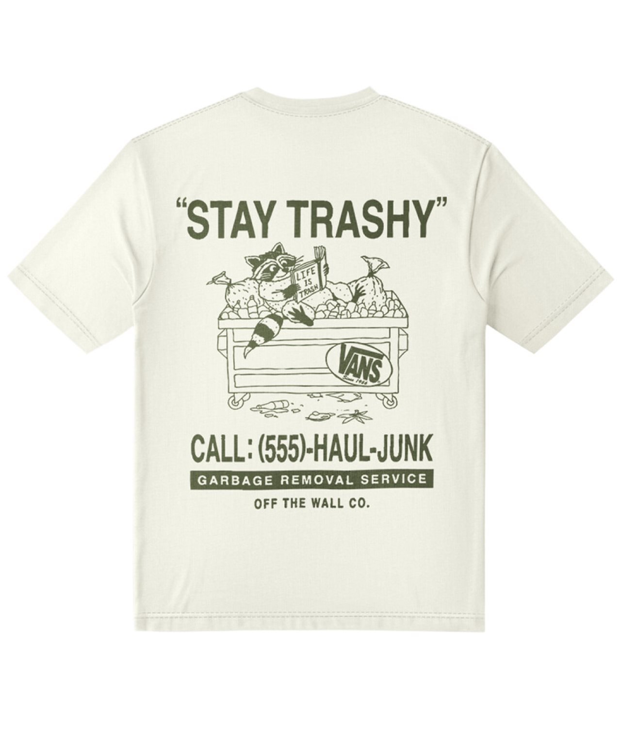VANS TRASHY TEE MARSHMALLOW