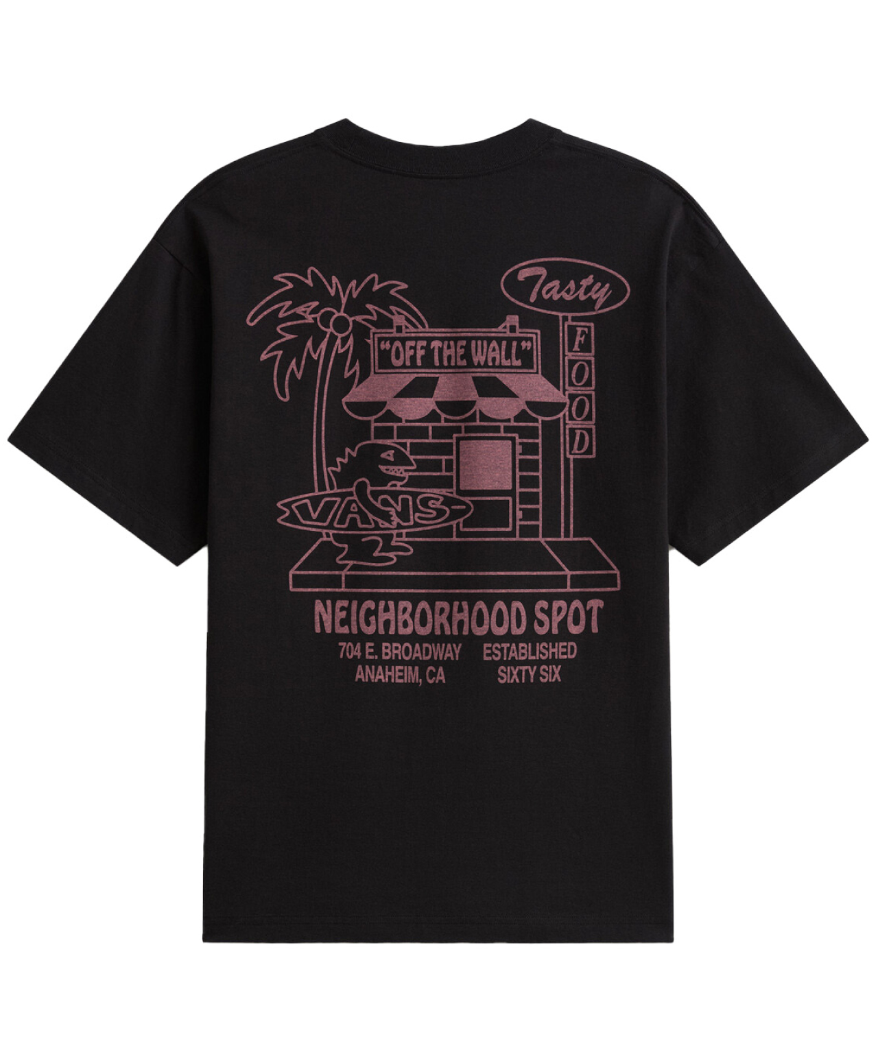VANS FOOD SPOT TEE BLACK
