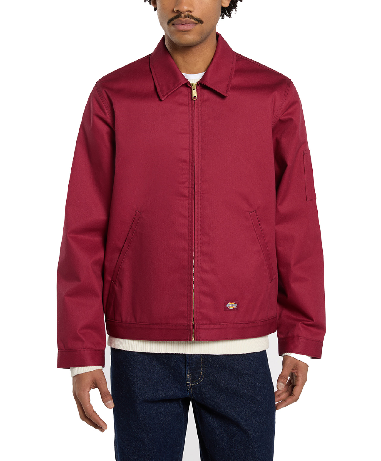 DICKIES LINED EISENHOWER JACKET TIBETAN RED