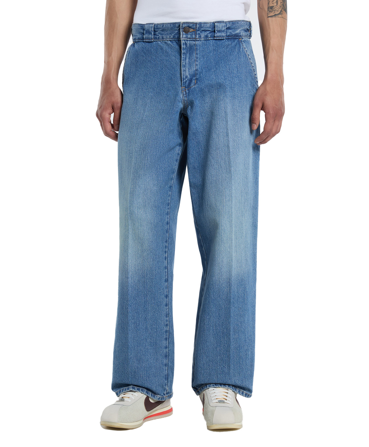 DICKIES 877 DENIM WORK PANTS ARCHIVE WASH