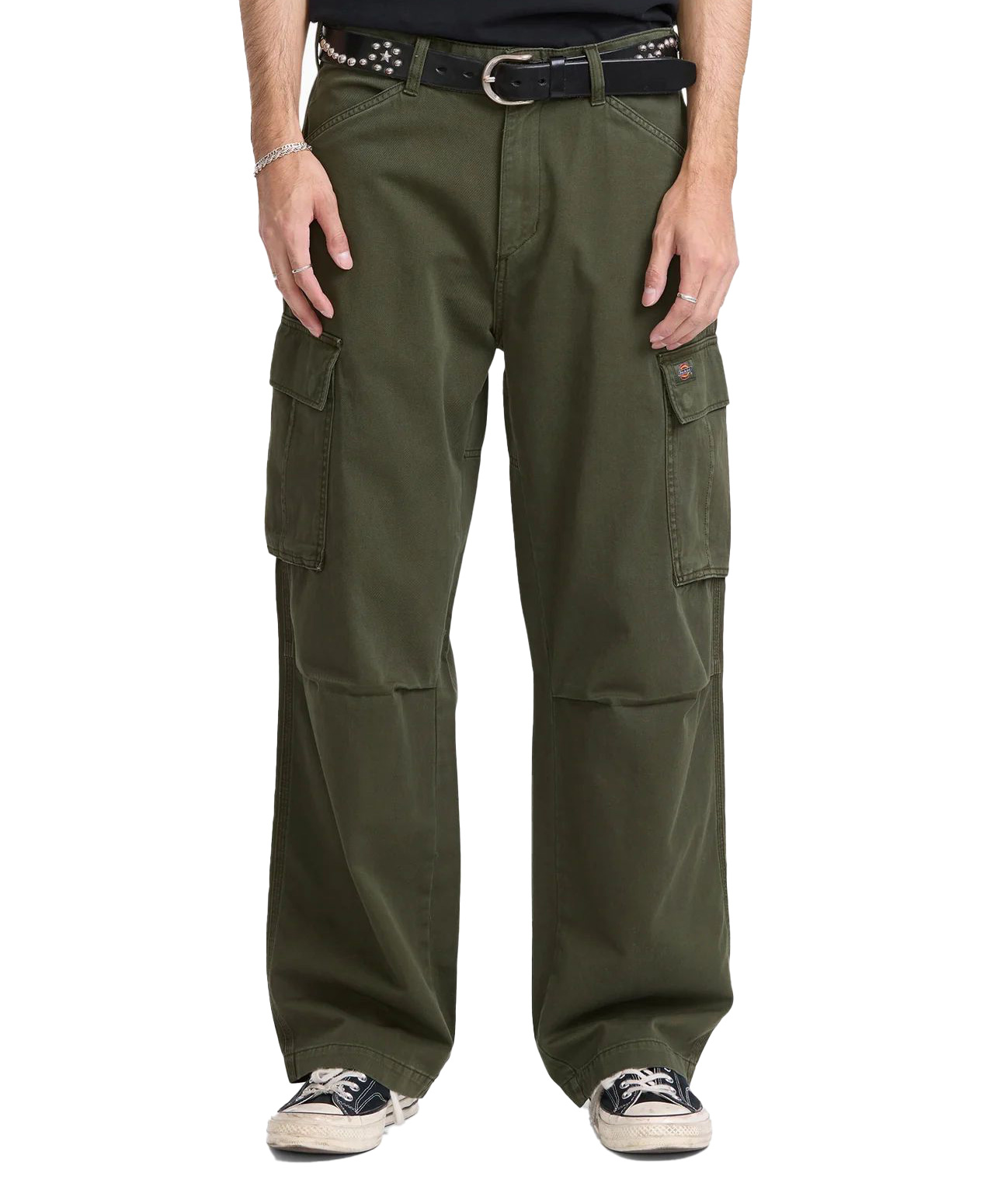 DICKIES 247 LOOSE STRAIGHT GARMENT DYED CARGO PANTS DEEP DEPTHS