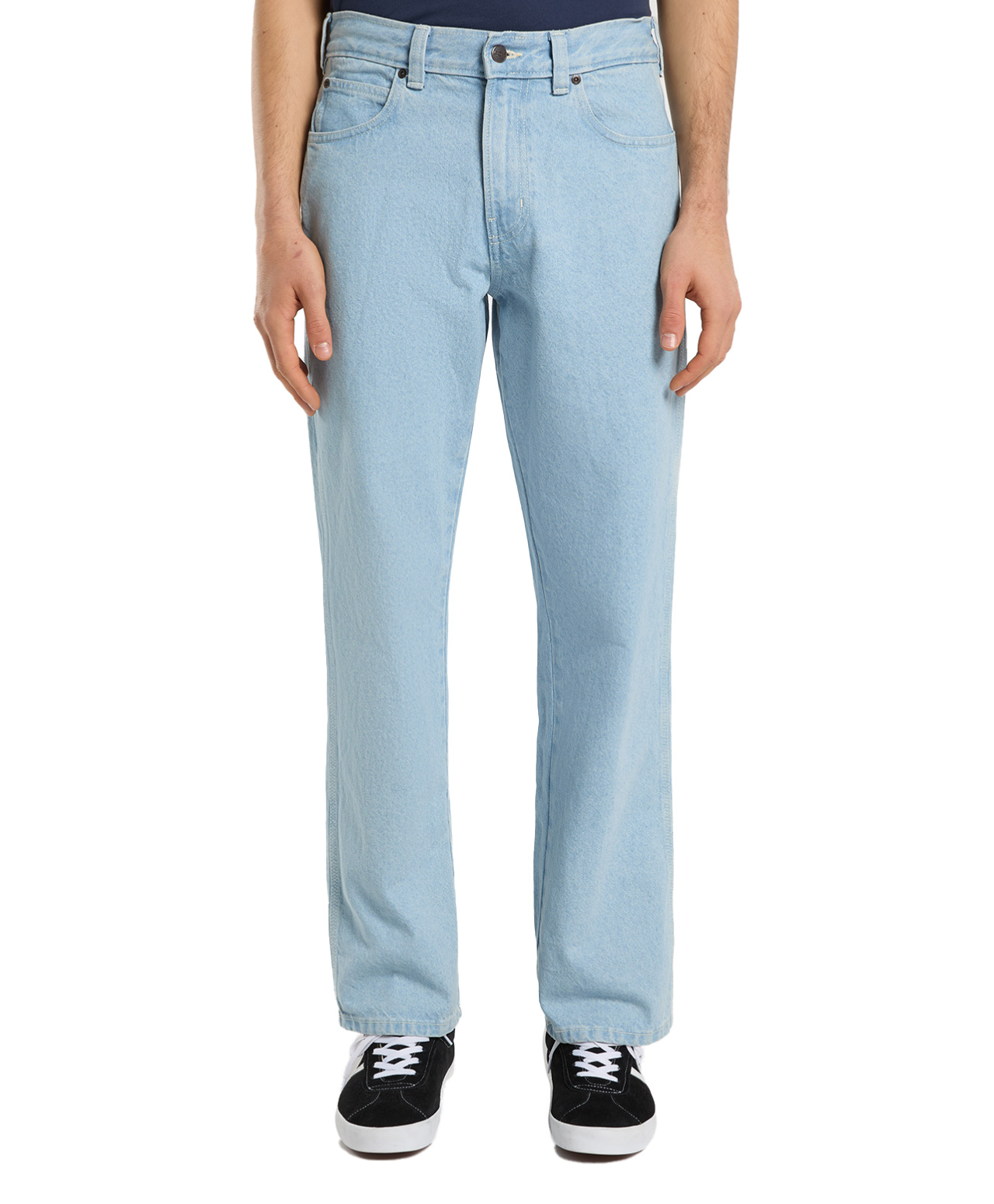 DICKIES 954 RELAXED STRAIGHT WORK DENIM PANTS VINTAGE AGED BLUE