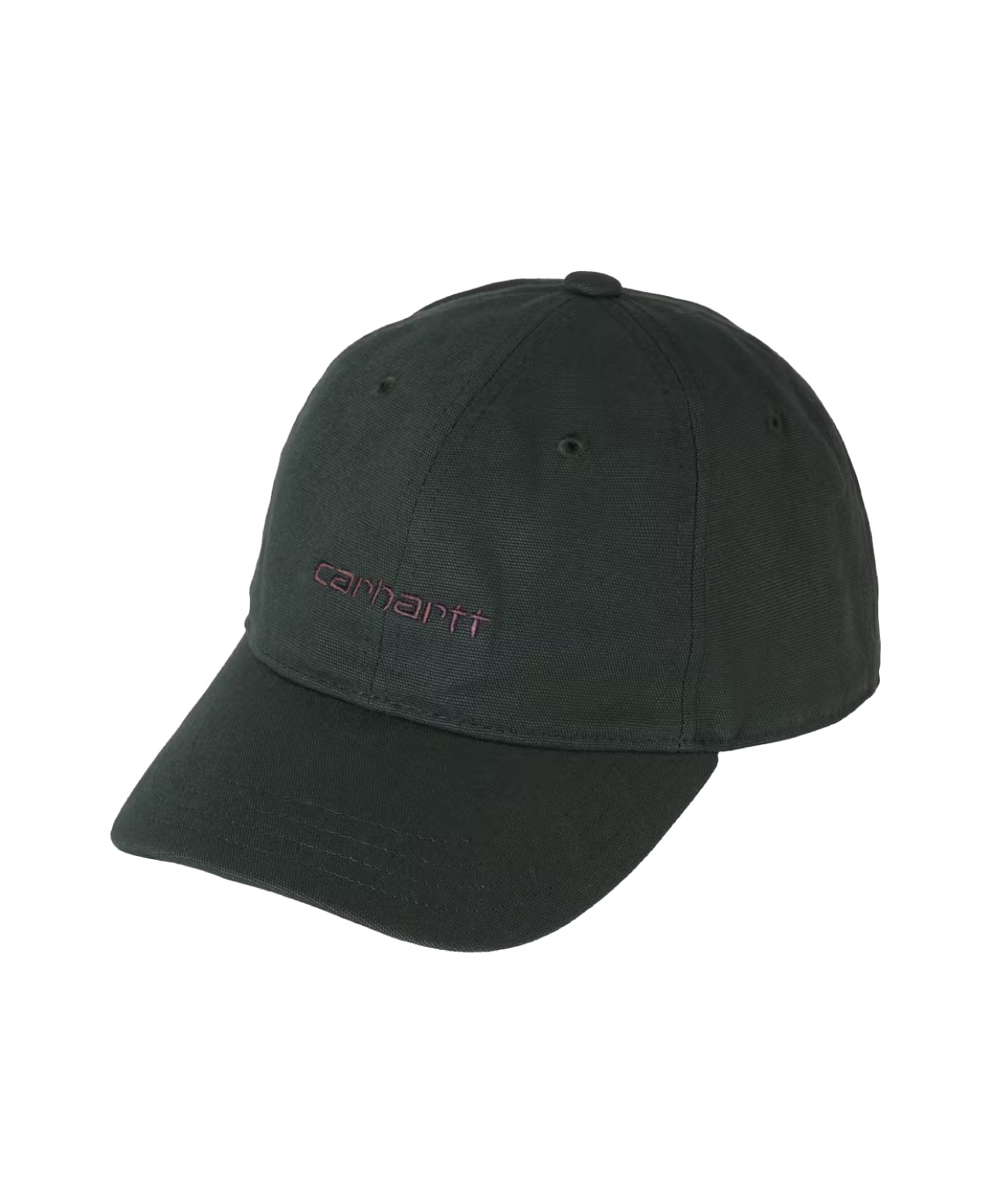 CARHARTT WIP CANVAS SCRIPT CAP DARK SCARAB/PALISANDER