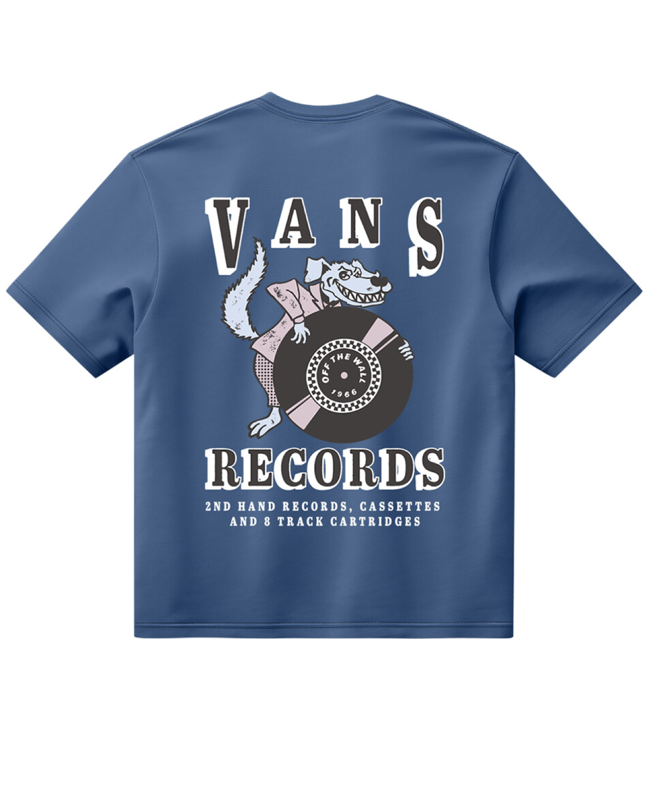 VANS RECORDINGS TEE TRUE NAVY