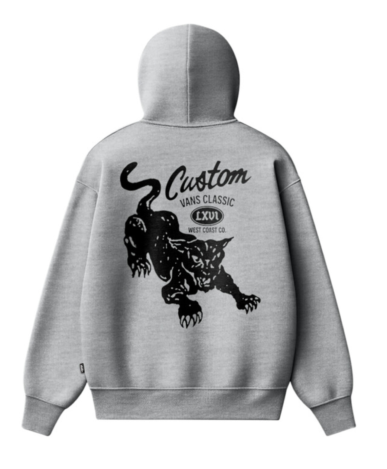 VANS CUSTOM CAT HOOD CEMENT HEATHER