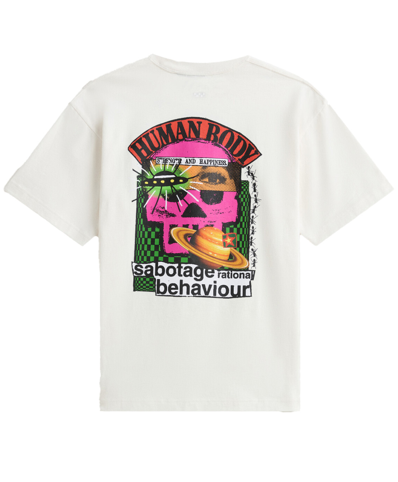 VANS CHECKERBOARD BEHAVIOUR TEE EGRET