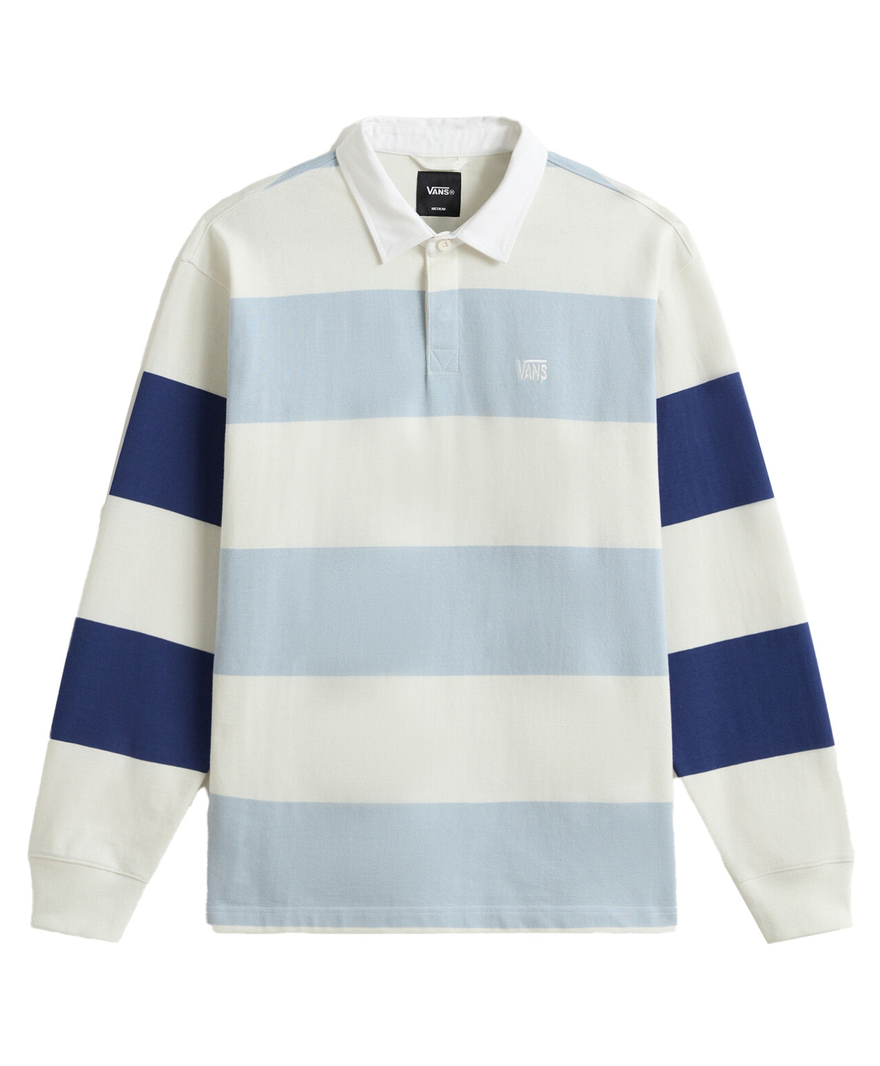 VANS WARD STRIPE RUGBY KNIT MARSHMALLOW/SOFT SLATE BLUE