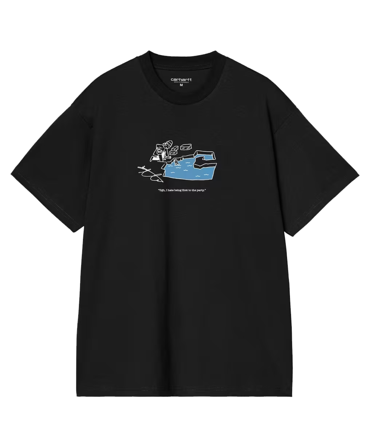 CARHARTT WIP ICE FISHING TEE BLACK