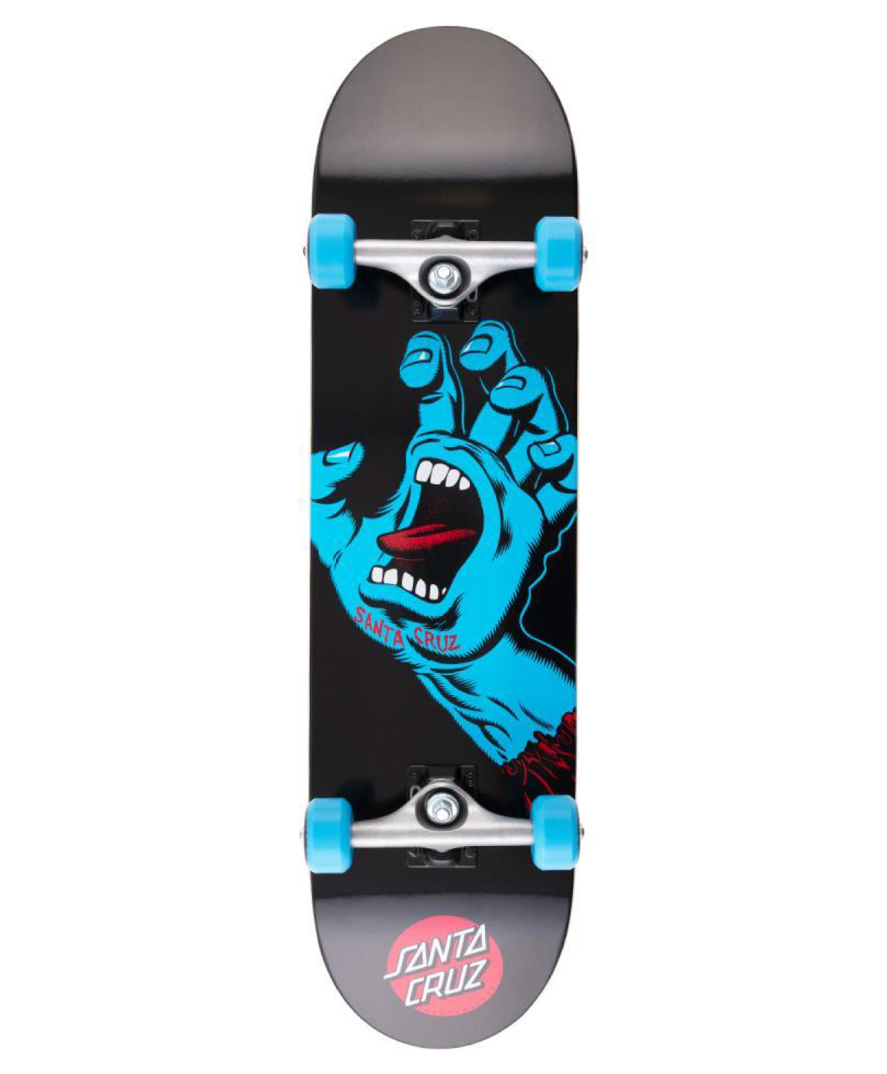 SANTA CRUZ SCREAMING HAND COMPLETE SKATEBOARD 8 BLACK