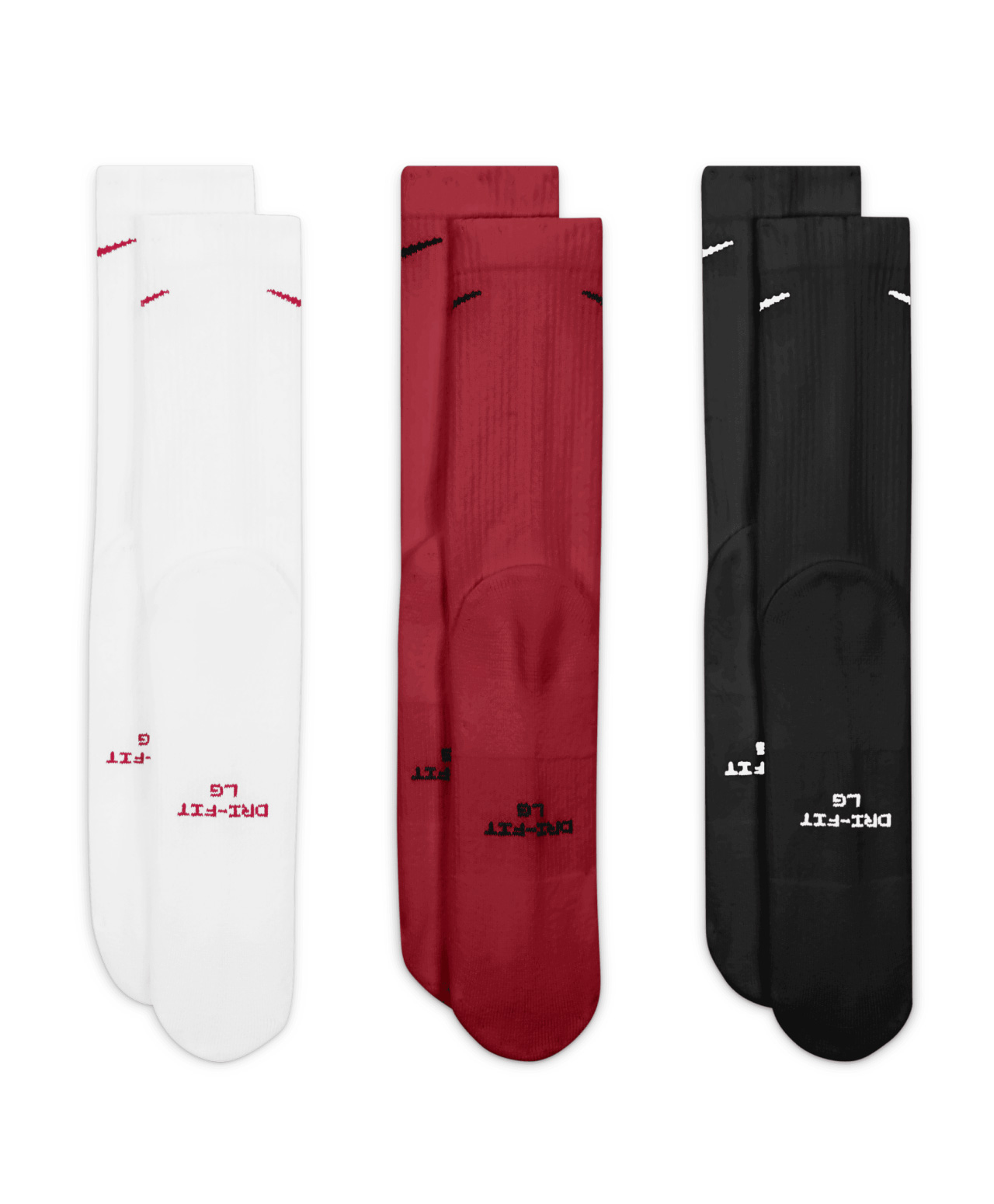 NIKE EVERYDAY ELEVATED CREW SOCKS 3-PACK MULTI