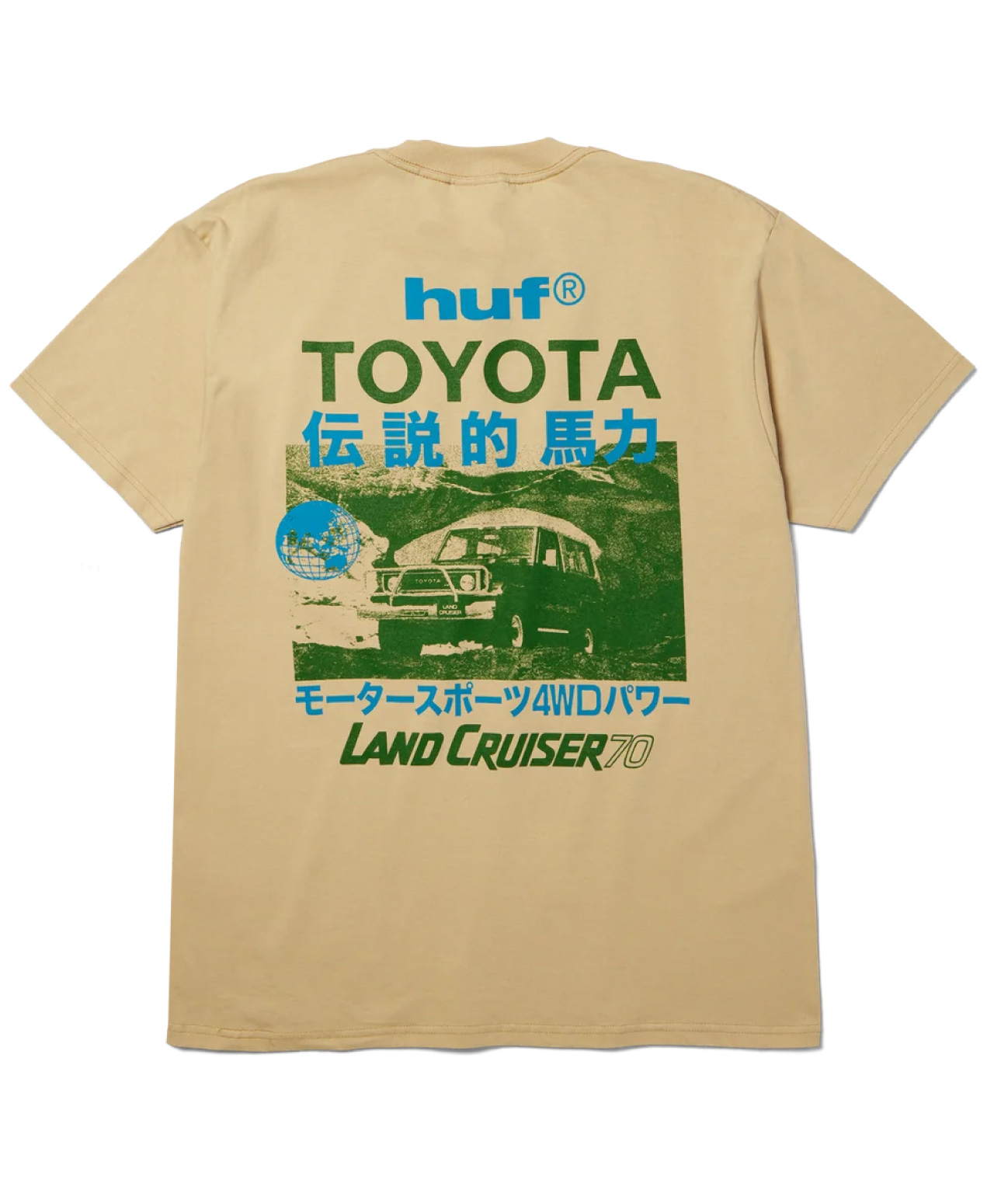 HUF X TOYOTA LAND CRUISER 70 TEE SAND