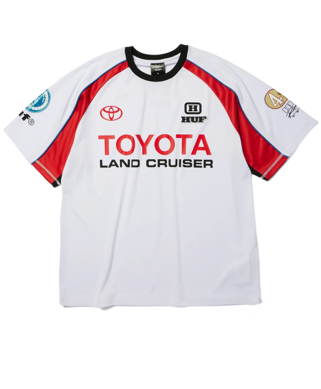 HUF X TOYOTA LAND CRUISER RALLY JERSEY WHITE