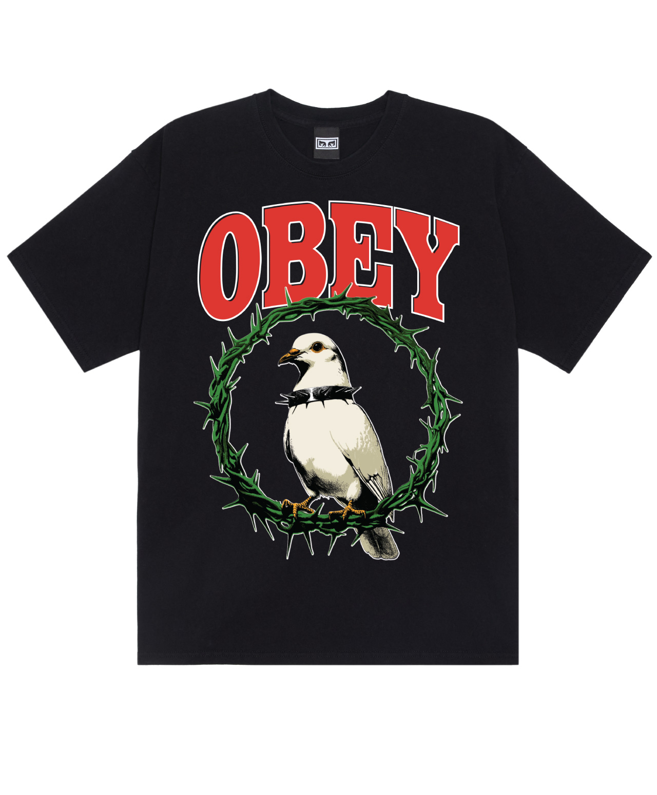 OBEY THORNS OF PEACE TEE BLACK