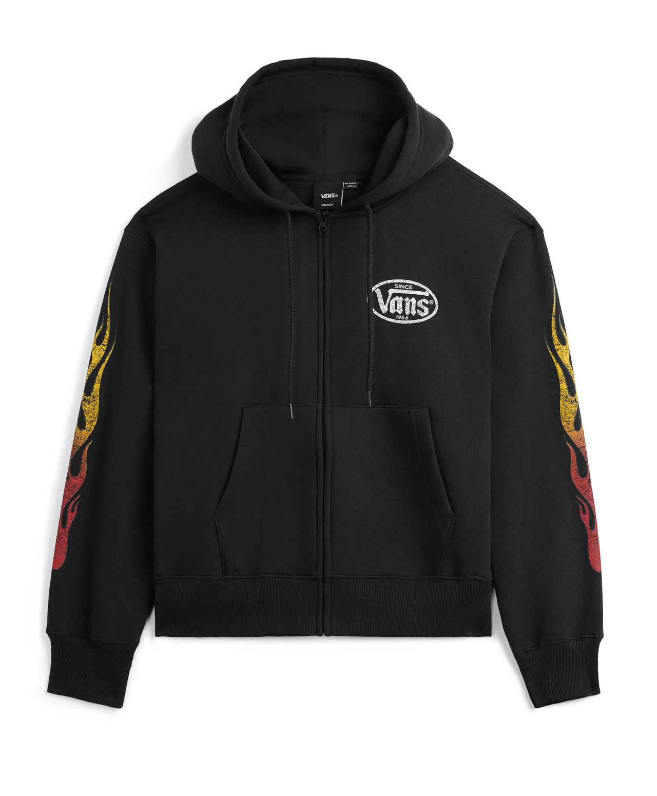 VANS BURNIN UP ZIP HOOD BLACK