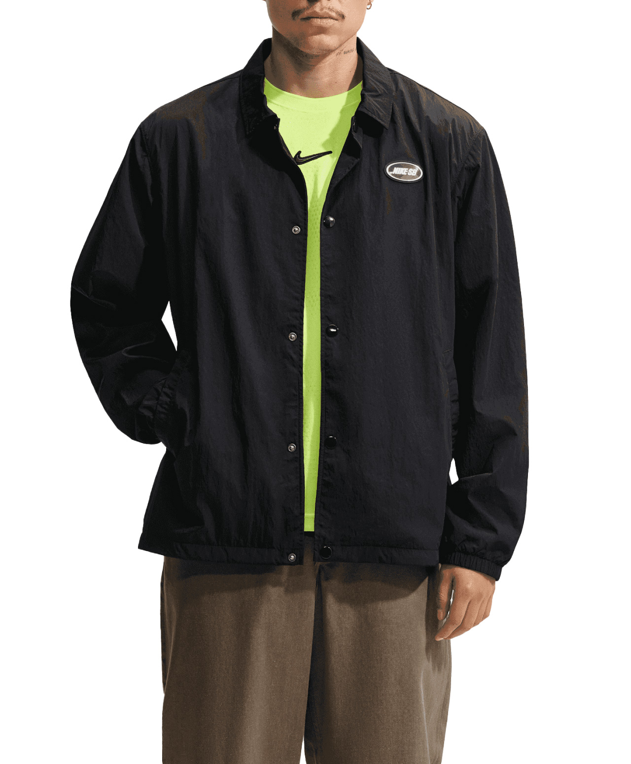 NIKE SB COACHES JACKET BLACK