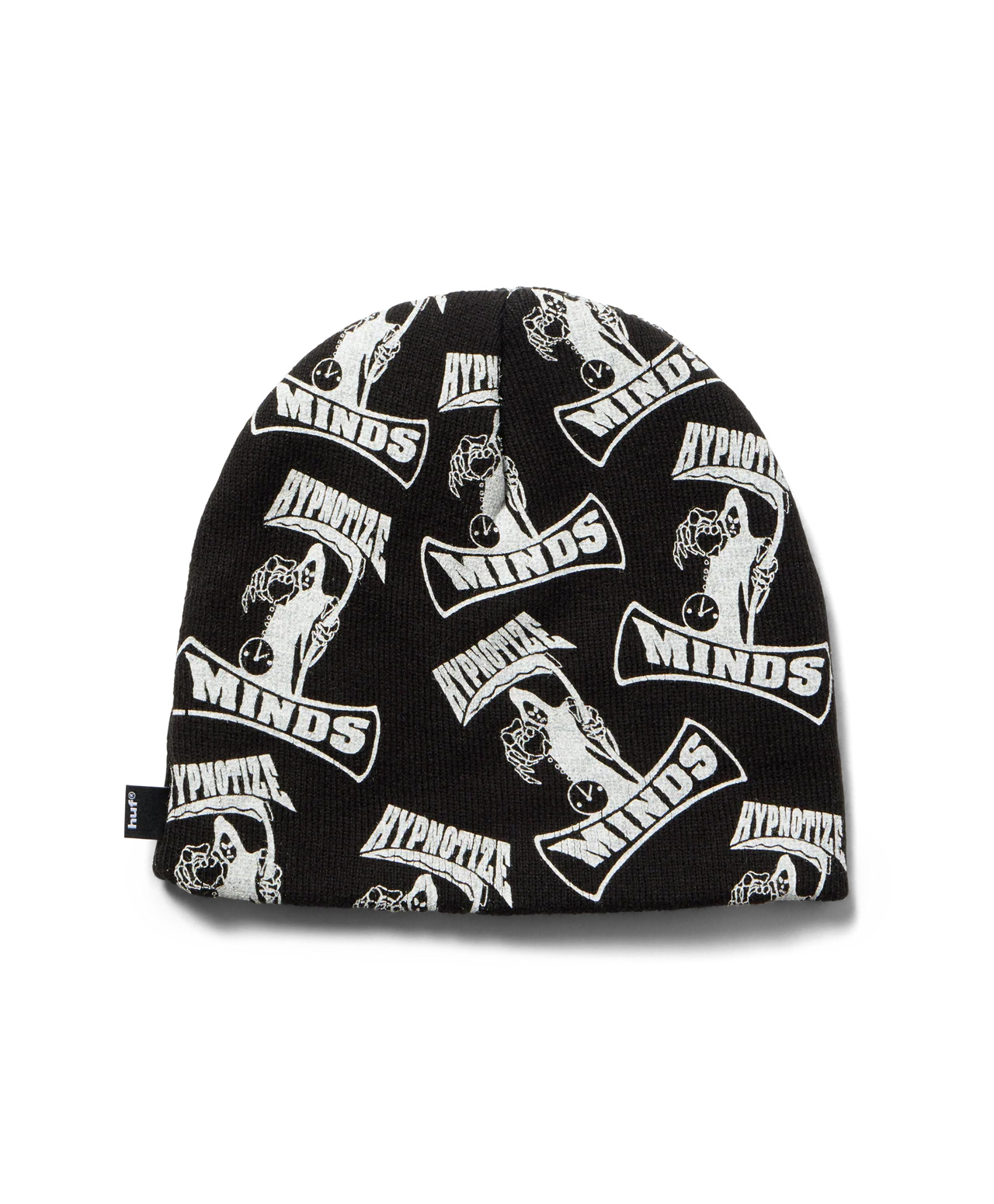 HUF X THREE 6 MAFIA SKULL BEANIE BLACK