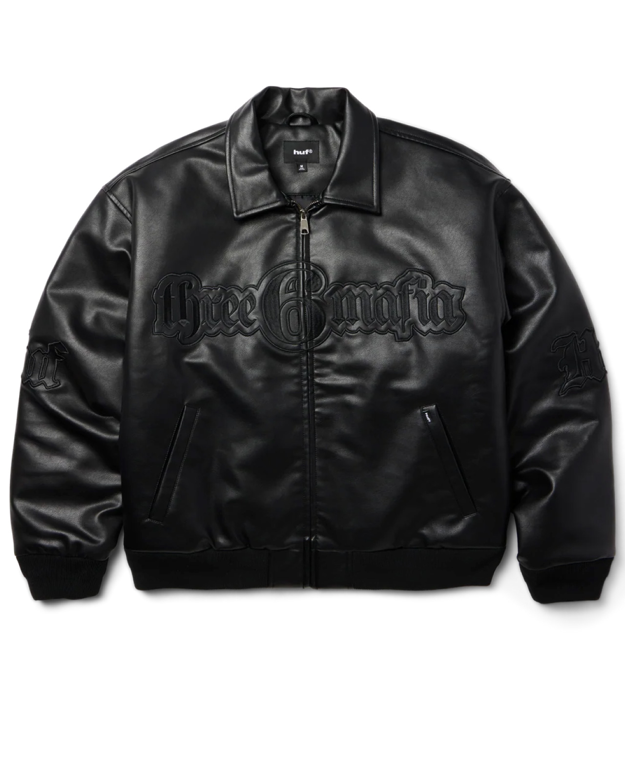 HUF X THREE 6 MAFIA JACKET BLACK