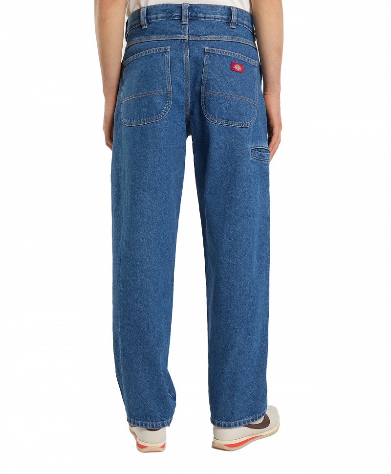 DICKIES 958 BAGGY TAPERED WORK JEANS CLASSIC BLUE