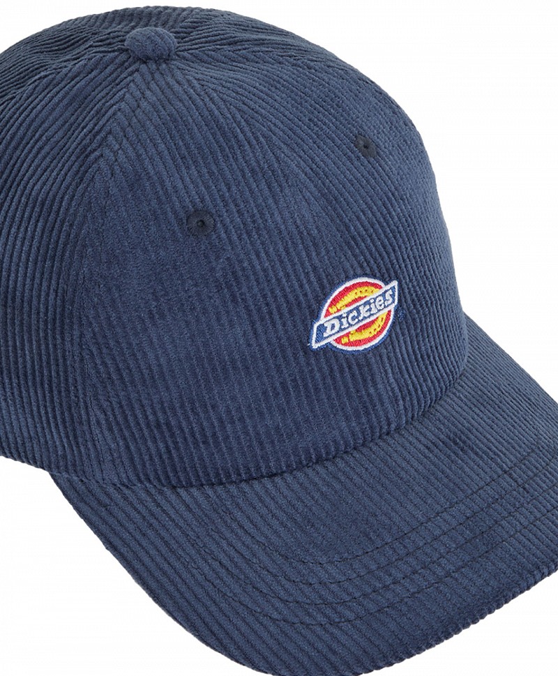 DICKIES HARDWICK CORD BASEBALL CAP NAVY BLUE