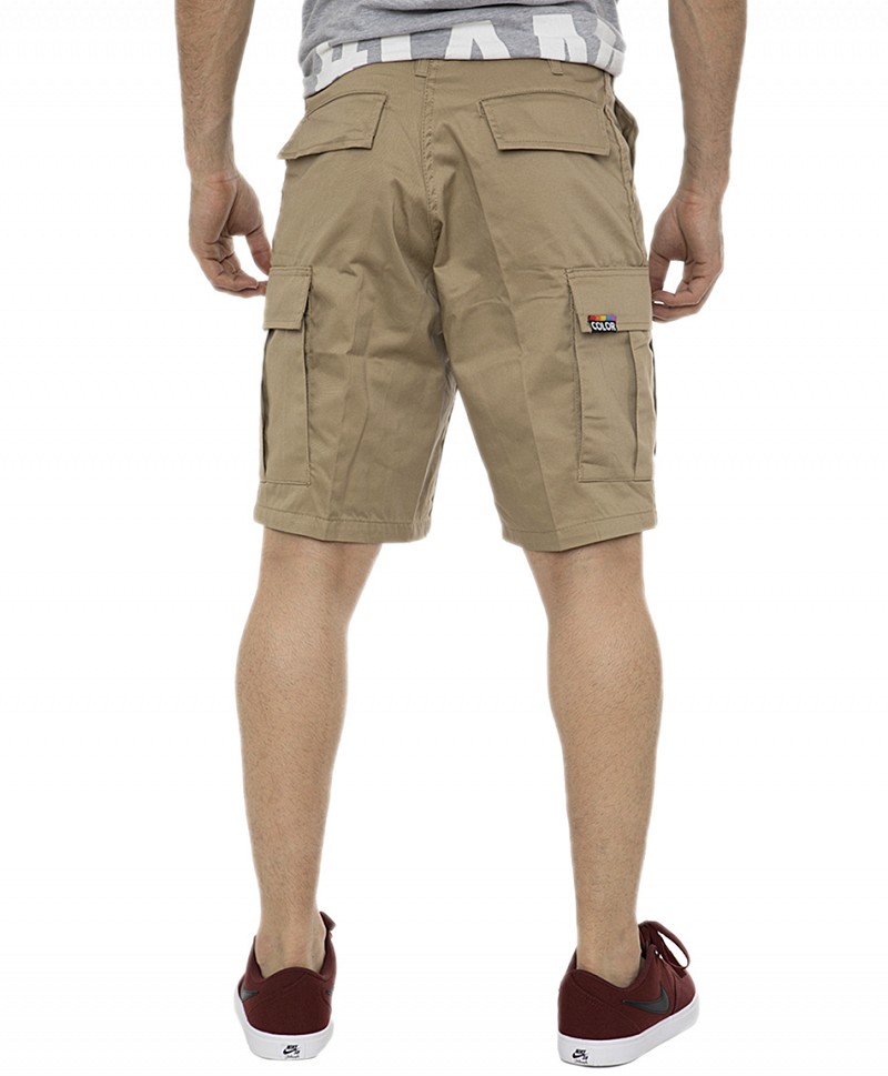 COLOR I-5 CARGO SHORT KHAKI