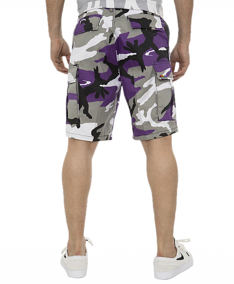 COLOR I-5 CARGO SHORT PURPLE HAZE CAMO