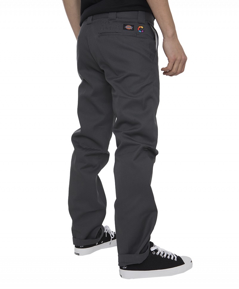 DICKIES X COLOR SLIM STRAIGHT WORK PANT CHARCOAL GREY - Sold out