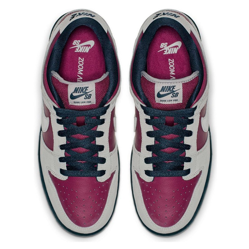 NIKE SB DUNK LOW PRO ATMOSPHERE GREY/TRUE BERRY/OBSIDIAN/ATMOSPHERE GREY