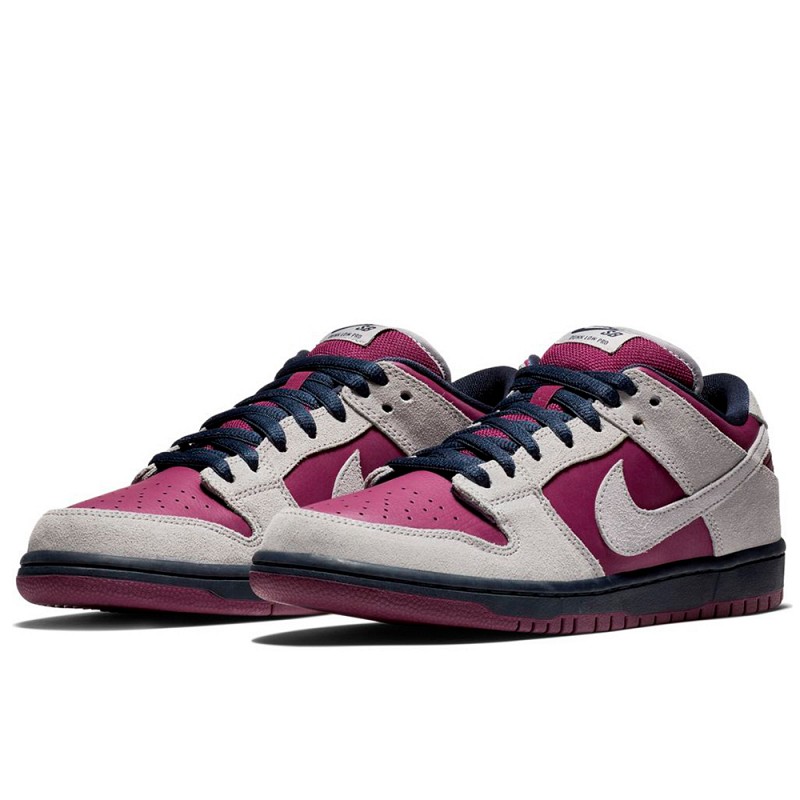 NIKE SB DUNK LOW PRO ATMOSPHERE GREY/TRUE BERRY/OBSIDIAN/ATMOSPHERE GREY