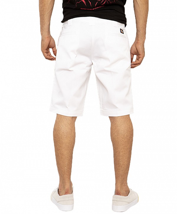 DICKIES 11 INCH SLIM STRAIGHT WORK SHORT WHITE