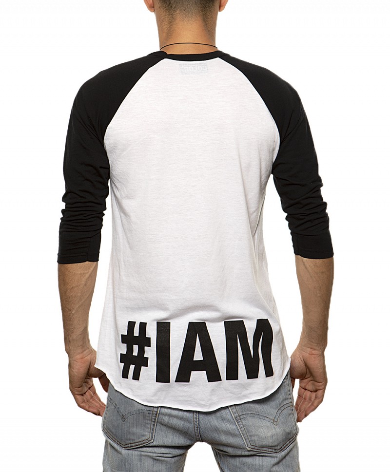 OG COLOR CHEST RAGLAN WHITE/BLACK
