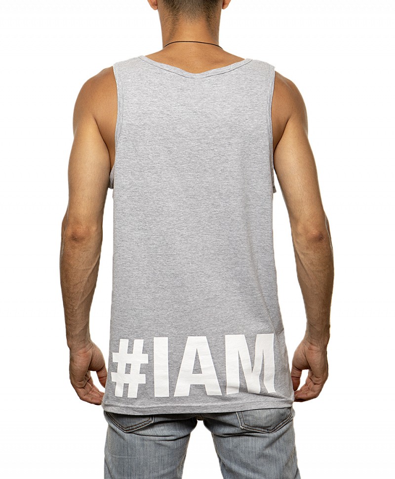 OG COLOR CHEST TANK HEATHER GREY