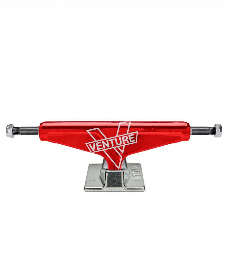 VENTURE 5.2 HIGH SUPERCHARGE MARQUEE V TRUCKS LIGHT RED/POLISHED