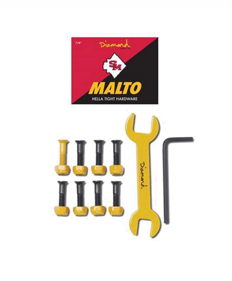 DIAMOND SEAN MALTO PRO HARDWARE ALLEN BOLTS 7/8 YELLOW