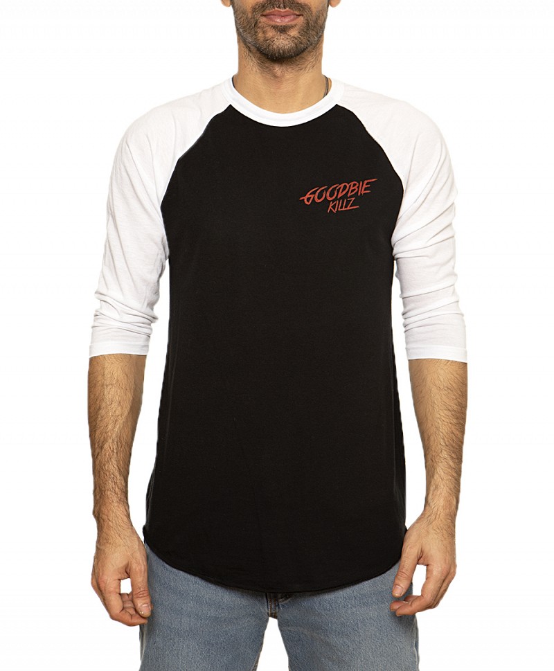 GOODBIE LOVE KILLZ RAGLAN WHITE/BLACK