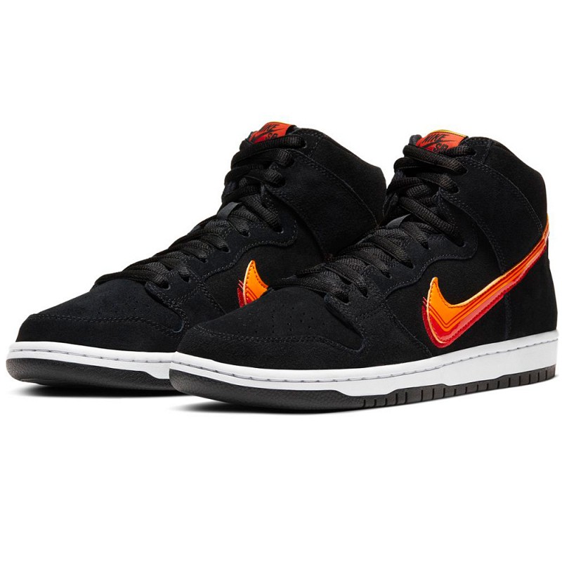 NIKE SB DUNK HIGH PRO TRUCK IT PACK BLACK /UNIVERSITY GOLD-TEAM ORANGE