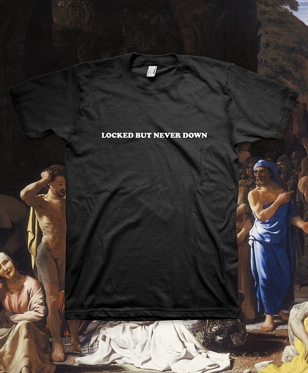 COLOR SKATES X COVID-19 'NEVER DOWN' TEE BLACK