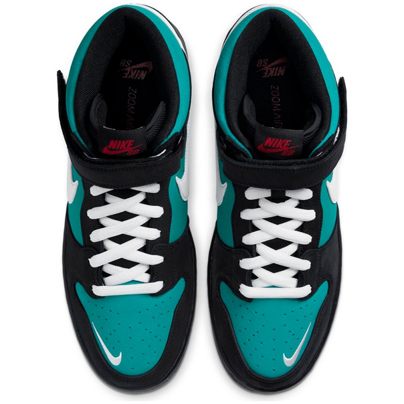 NIKE SB DUNK MID PRO ORANGE LABEL FRESHWATER BLACK/WHITE-TEAL
