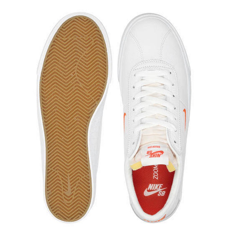 nike sb bruin white team orange