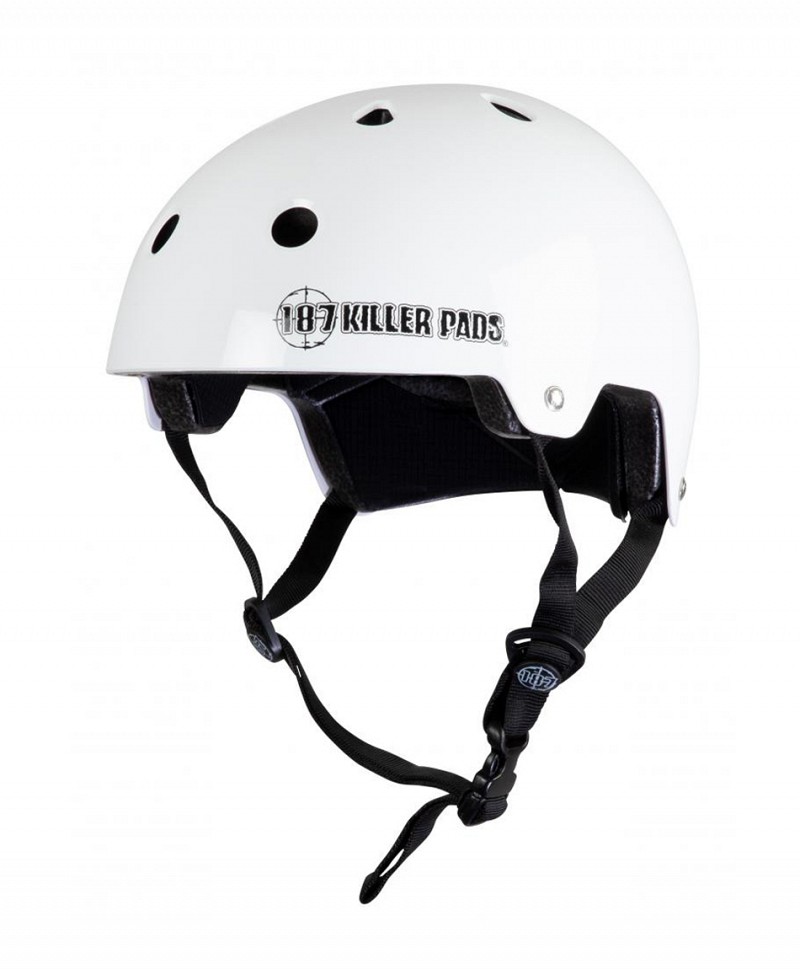 187 KILLER PADS CERTIFIED HELMET GLOSS WHITE