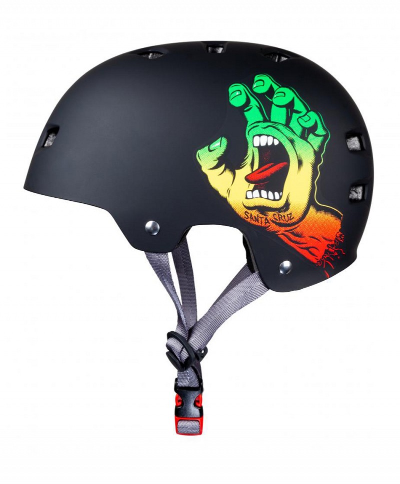 BULLET X SANTA CRUZ SCREAMING HAND HELMET RASTA
