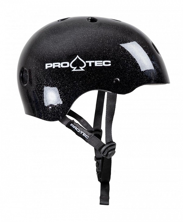 PRO-TEC CLASSIC CERT ADULT HELMET BLACK METAL FLAKE