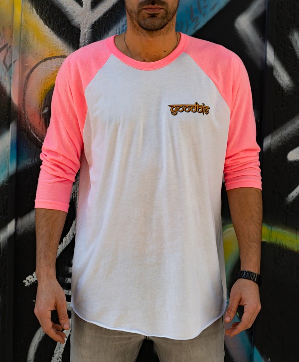 GOODBIE DIVINE HANUMAH HEAD RAGLAN WHITE/PINK